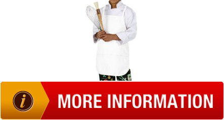 For Chef Works A3002WHT Kids Chef Apron, White